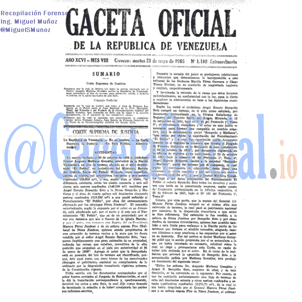 Gaceta Oficial 1198 del 21 Mayo 1968