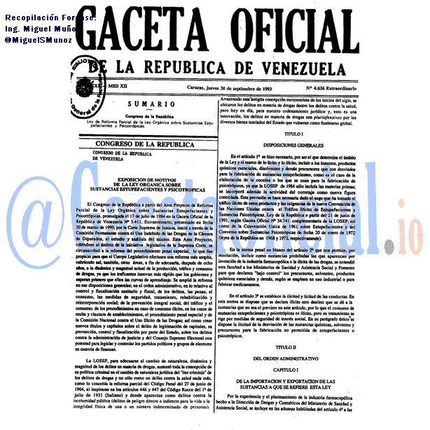 Gaceta Oficial 4636 del 30 Septiembre 1993