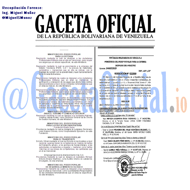 Gaceta Oficial 41702 del 26 agosto 2019