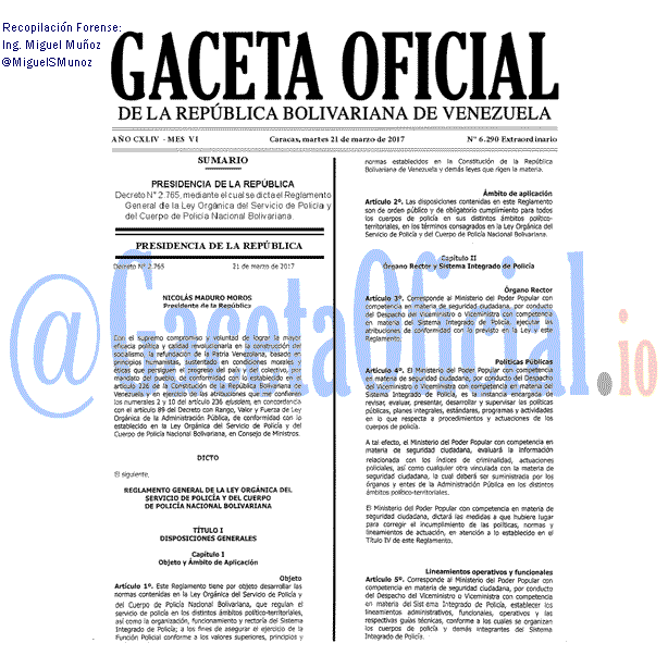 Gaceta Oficial 6290 del 21 marzo 2017