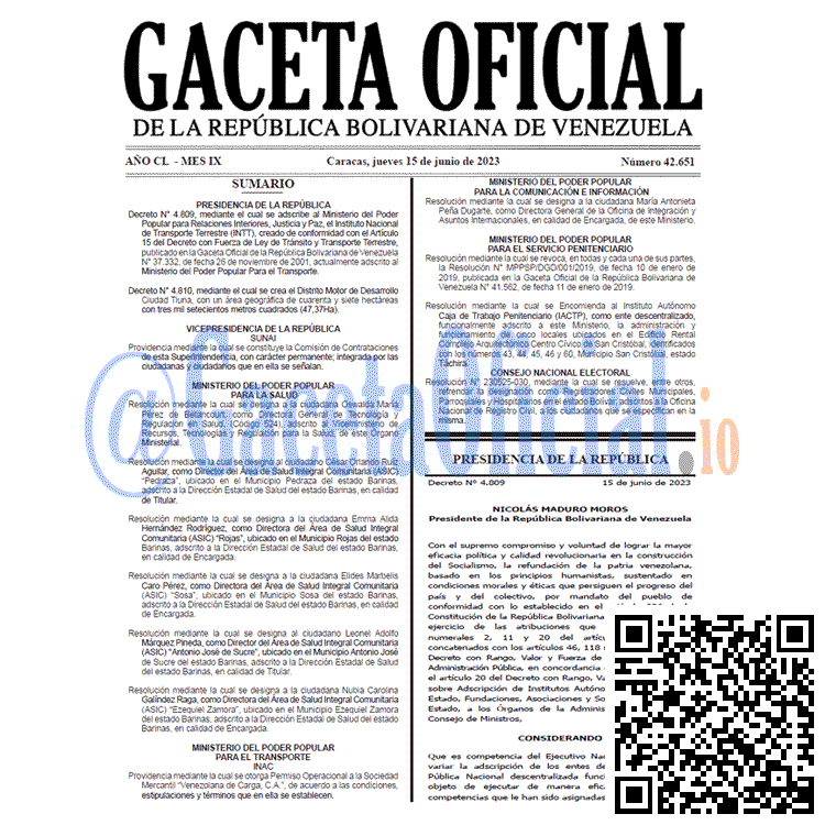 Gaceta Oficial, Gaceta 42651, Gaceta 42651 HD, Gaceta #42651, Gaceta Oficial Venezuela #42651