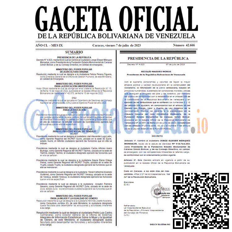 Gaceta Oficial, Gaceta 42666, Gaceta 42666 HD, Gaceta #42666, Gaceta Oficial Venezuela #42666