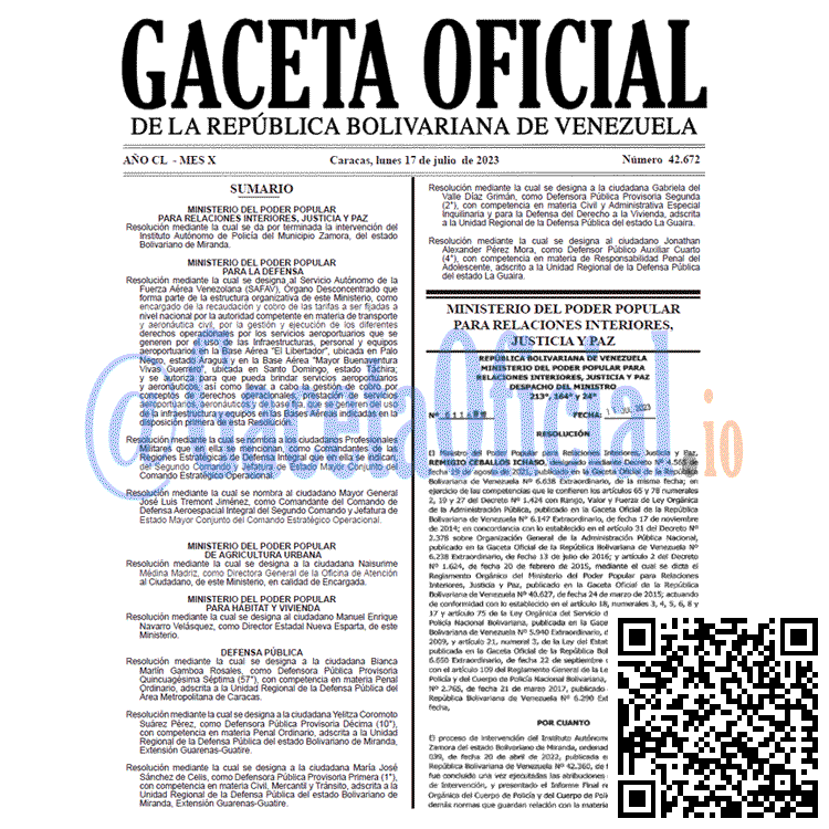 Gaceta Oficial, Gaceta 42672, Gaceta 42672 HD, Gaceta #42672, Gaceta Oficial Venezuela #42672
