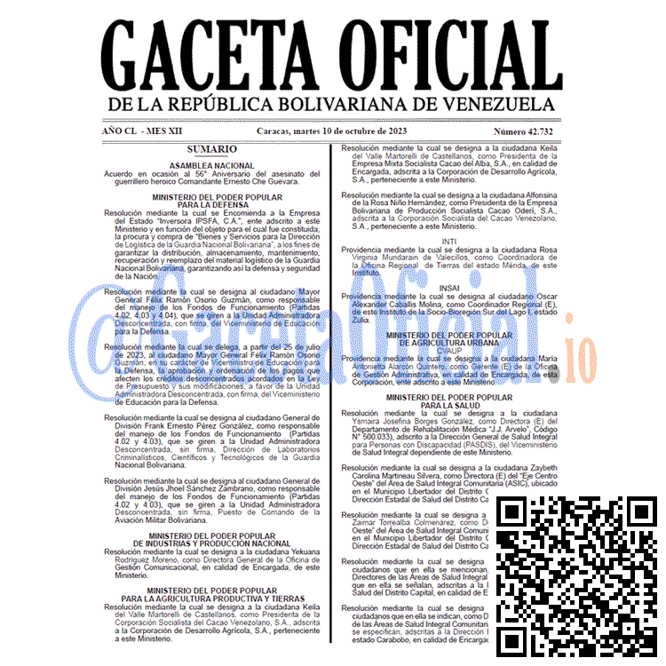 Gaceta Oficial, Gaceta 42732, Gaceta 42732 HD, Gaceta #42732, Gaceta Oficial Venezuela #42732