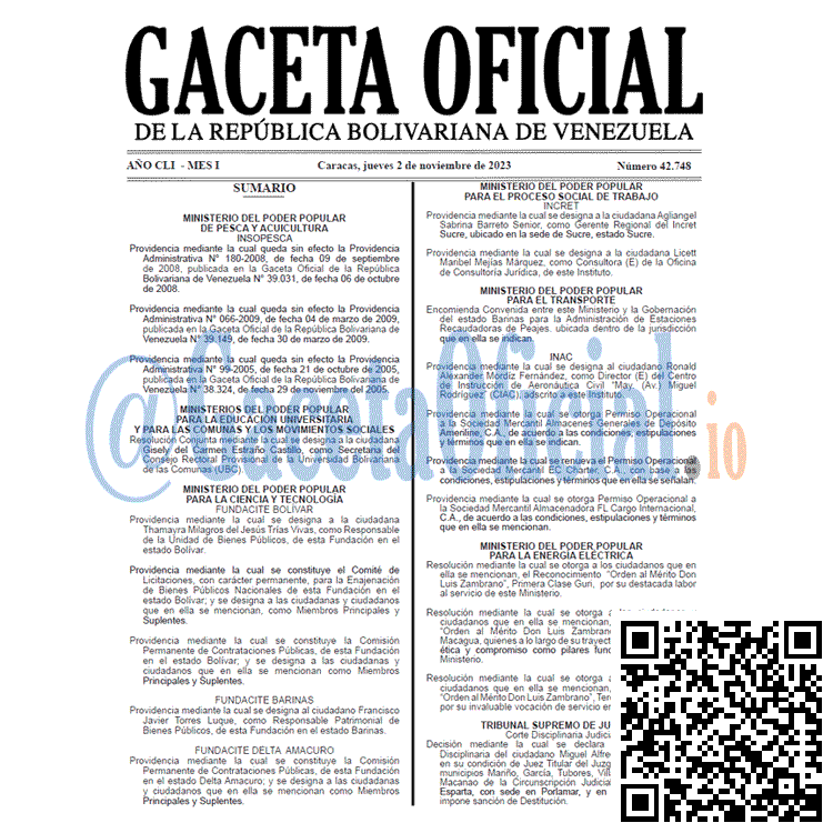 Gaceta Oficial, Gaceta 42748, Gaceta 42748 HD, Gaceta #42748, Gaceta Oficial Venezuela #42748