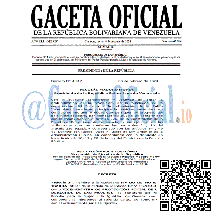 Gaceta Oficial, Gaceta 42816, Gaceta 42816 HD, Gaceta #42816, Gaceta Oficial Venezuela #42816