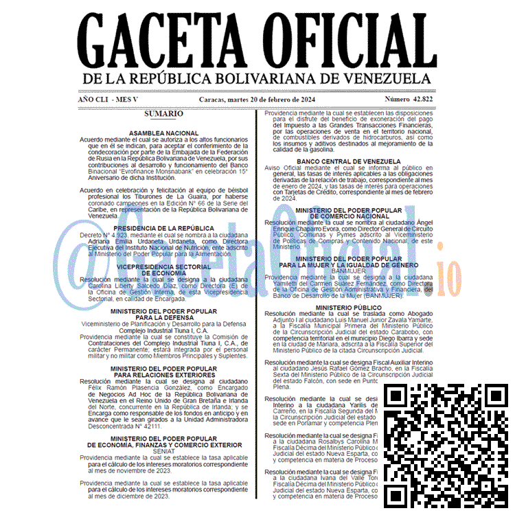 Gaceta Oficial, Gaceta 42822, Gaceta 42822 HD, Gaceta #42822, Gaceta Oficial Venezuela #42822