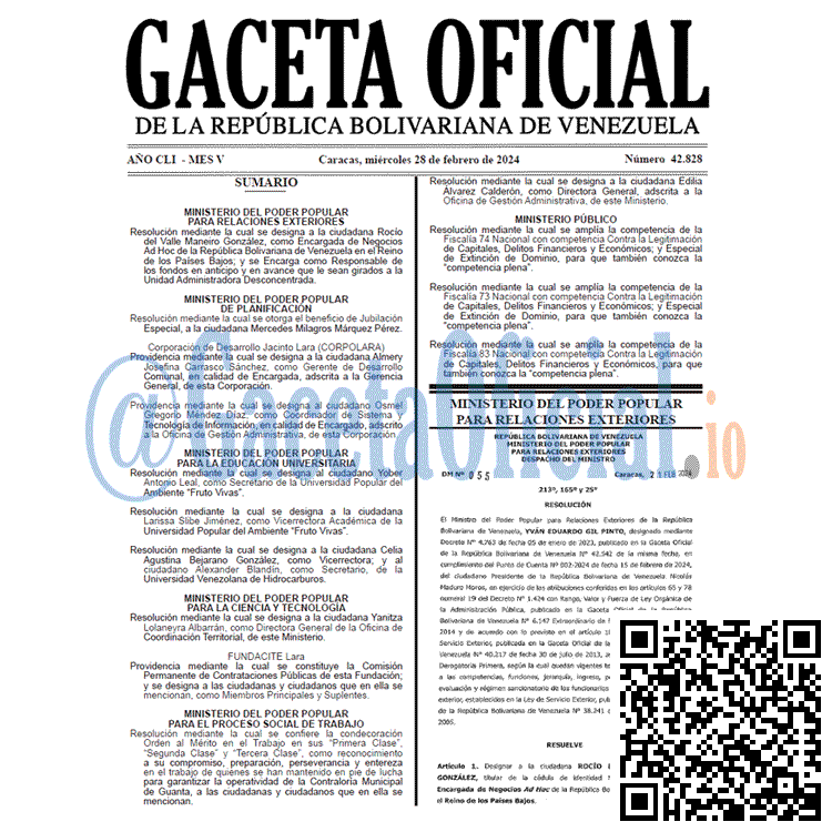 Gaceta Oficial, Gaceta 42828, Gaceta 42828 HD, Gaceta #42828, Gaceta Oficial Venezuela #42828