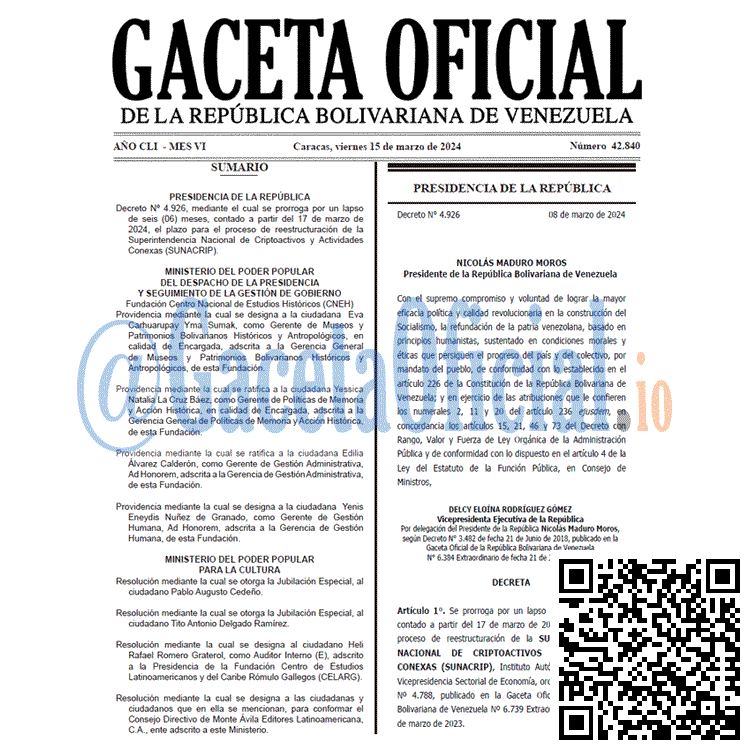 Gaceta Oficial, Gaceta 42840, Gaceta 42840 HD, Gaceta #42840, Gaceta Oficial Venezuela #42840