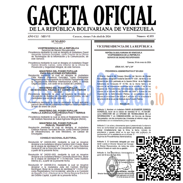 Gaceta Oficial, Gaceta 42853, Gaceta 42853 HD, Gaceta #42853, Gaceta Oficial Venezuela #42853
