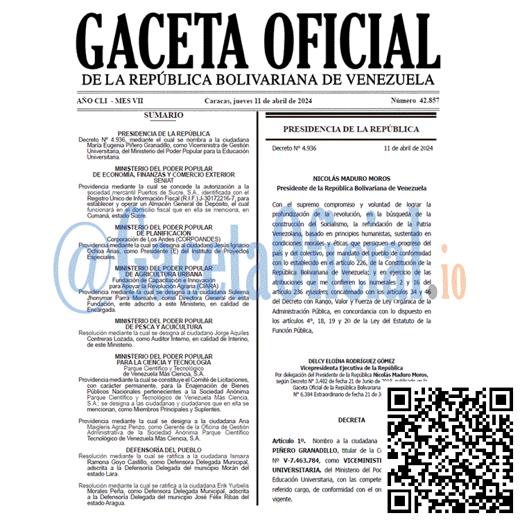 Gaceta Oficial, Gaceta 42857, Gaceta 42857 HD, Gaceta #42857, Gaceta Oficial Venezuela #42857
