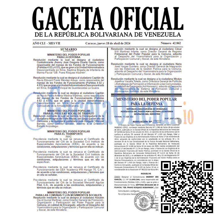 Gaceta Oficial, Gaceta 42862, Gaceta 42862 HD, Gaceta #42862, Gaceta Oficial Venezuela #42862