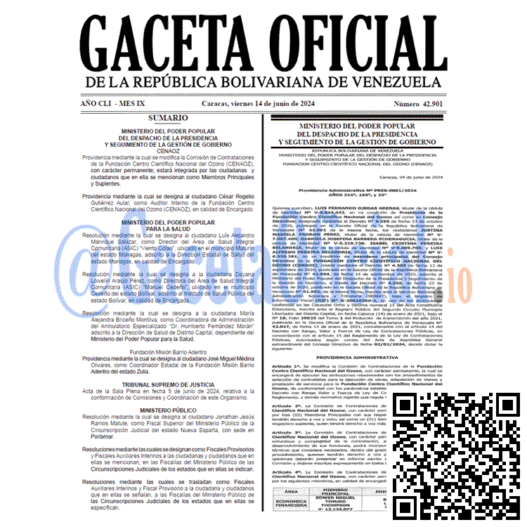 Gaceta Oficial, Gaceta 42901, Gaceta 42901 HD, Gaceta #42901, Gaceta Oficial Venezuela #42901