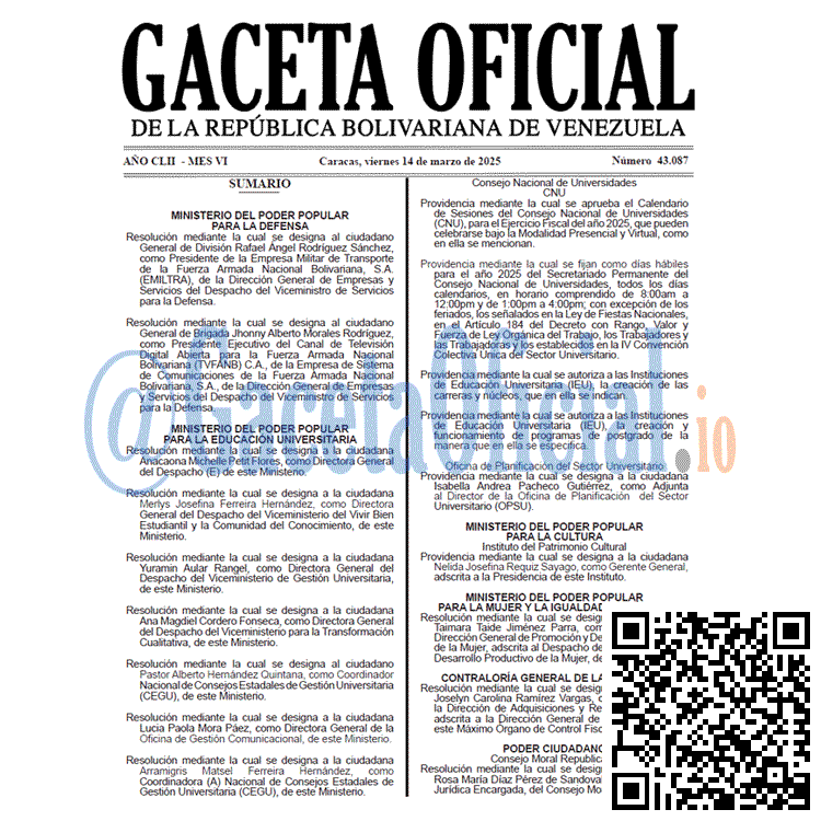 Gaceta Oficial, Gaceta 43087, Gaceta 43087 HD, Gaceta #43087, Gaceta Oficial Venezuela #43087