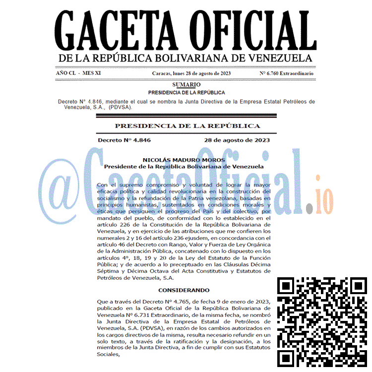 Gaceta Oficial, Gaceta 6760, Gaceta 6760 HD, Gaceta #6760, Gaceta Oficial Venezuela #6760
