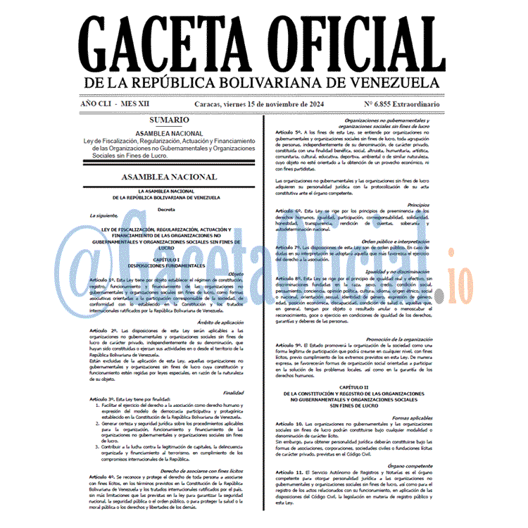 Gaceta Oficial, Gaceta 6855, Gaceta 6855 HD, Gaceta #6855, Gaceta Oficial Venezuela #6855