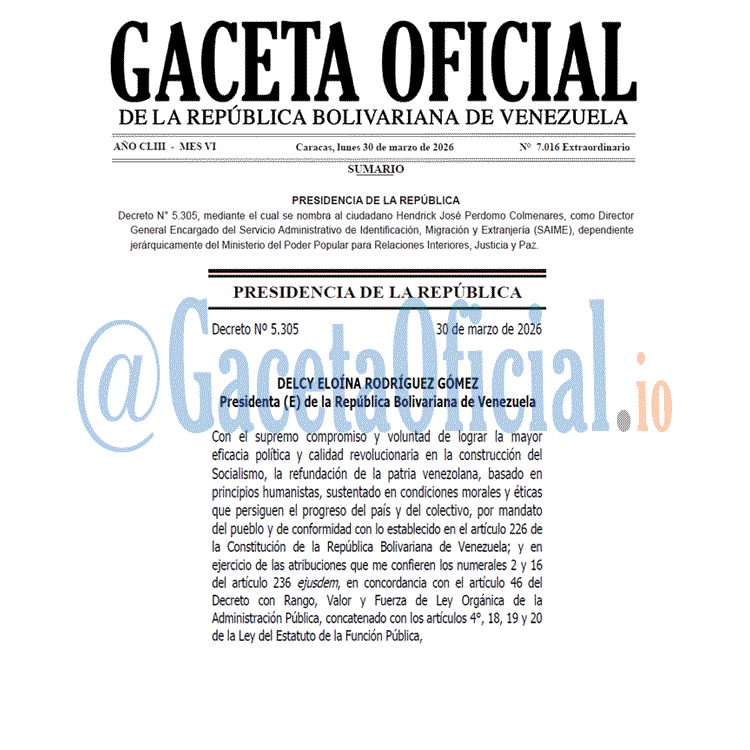 Gaceta Oficial, Gaceta 7016, Gaceta 7016 HD, Gaceta #7016, Gaceta Oficial Venezuela #7016