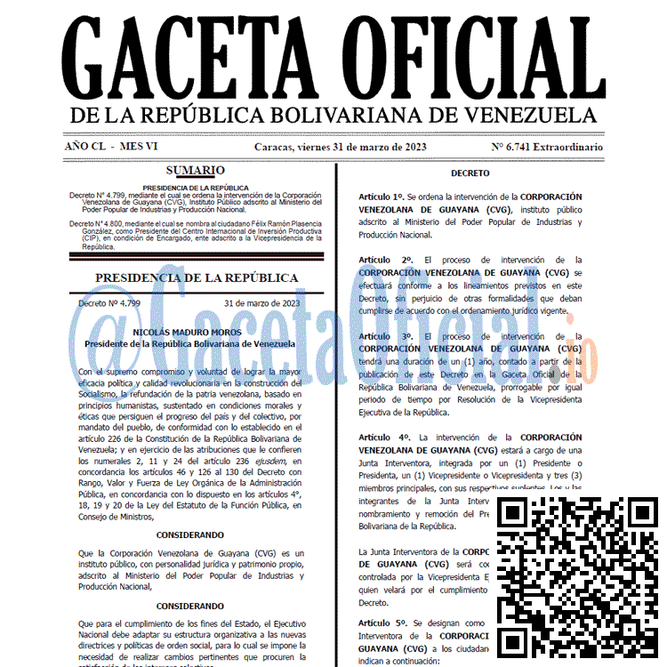 Venezuela Gaceta Oficial 6741 del 31 marzo 2023 Gaceta Oficial, Gaceta 6741, Gaceta #6741, Gaceta Oficial Venezuela #6741
