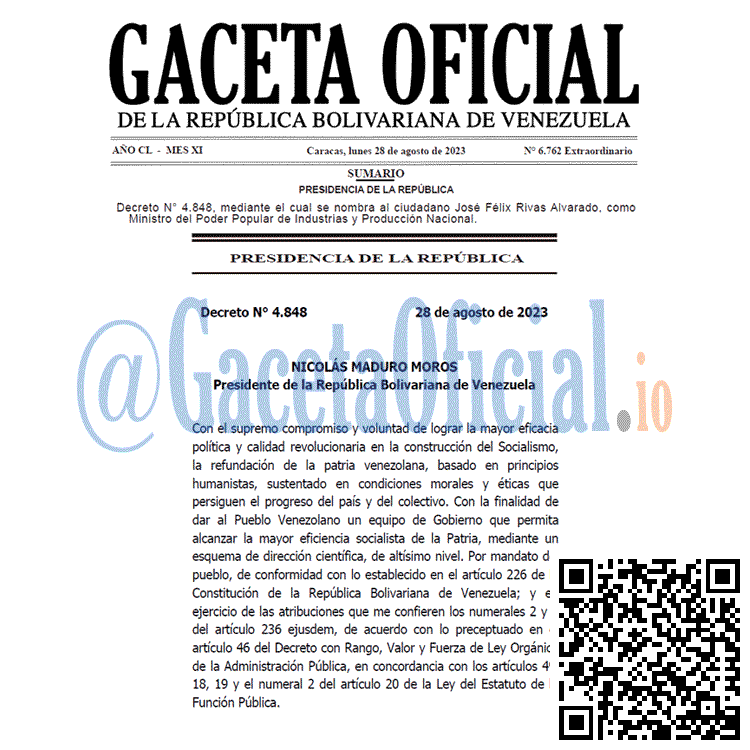 Venezuela Gaceta Oficial 6762 del 28 agosto 2023 Gaceta Oficial, Gaceta 6762, Gaceta 6762 HD, Gaceta #6762, Gaceta Oficial Venezuela #6762