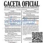 Gaceta Oficial, Gaceta 42600, Gaceta #42600, Gaceta Oficial Venezuela #42600