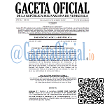 Gaceta Oficial, Gaceta 6768, Gaceta 6768 HD, Gaceta #6768, Gaceta Oficial Venezuela #6768